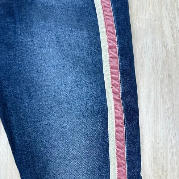 Joe's Jeans Honey High Rise Curvy Skinny Ankle Side Stripe Raina Distressed 29 - Picture 5 of 15